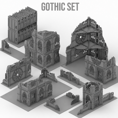 40k Tournament-Ready: Folding Terrain (28-Piece Set)